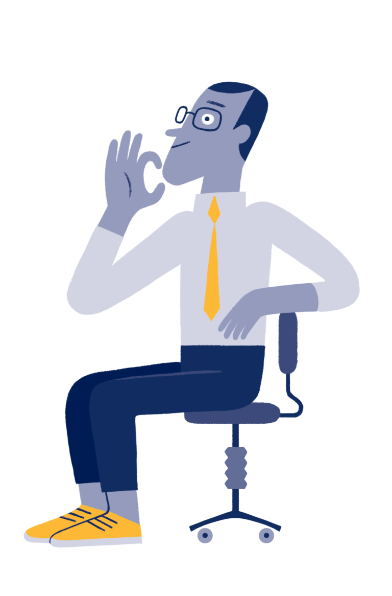 Six Personality Types Illustration of the Thinker Personality Type